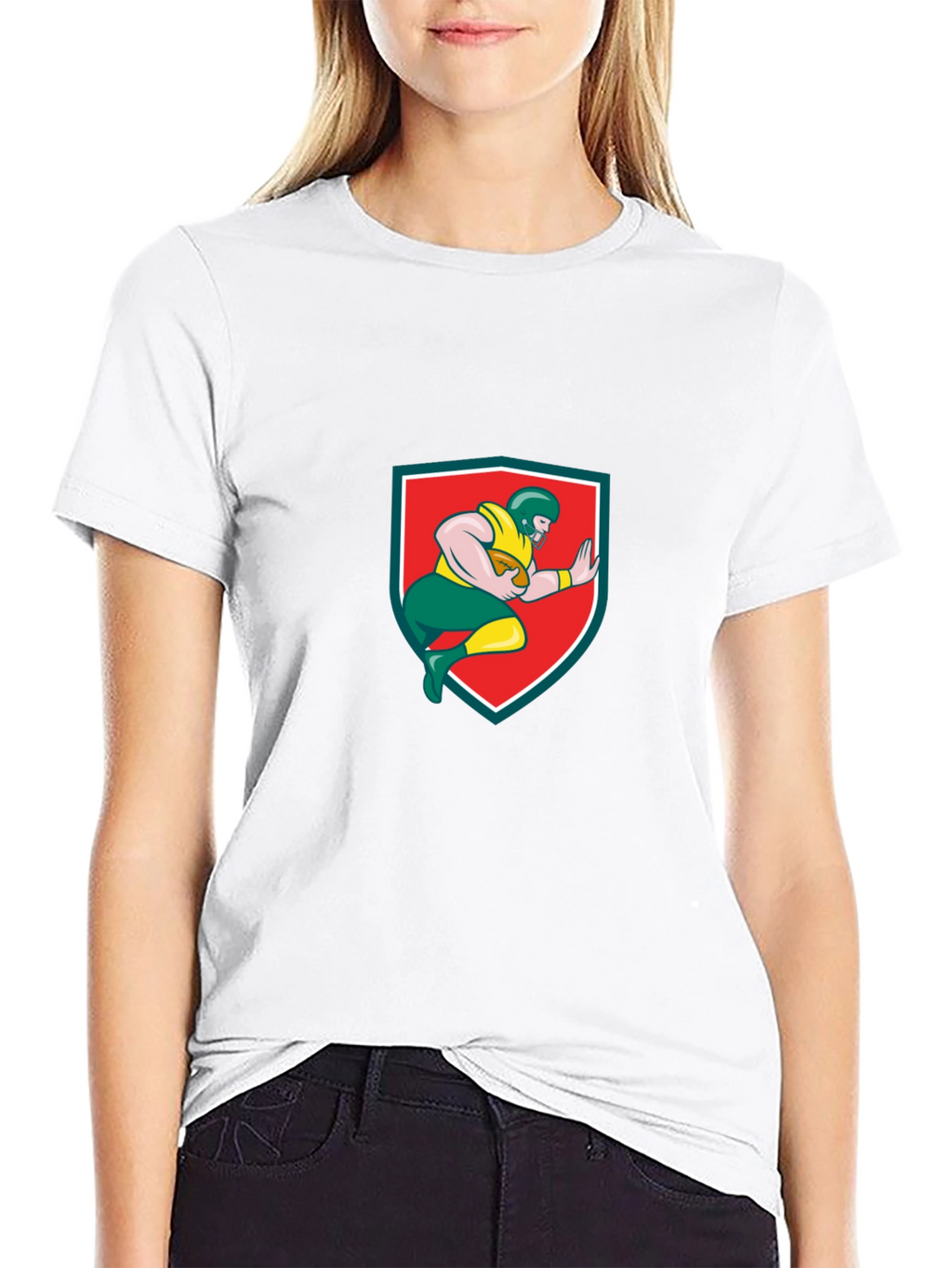 American Football Player Graphic Tee