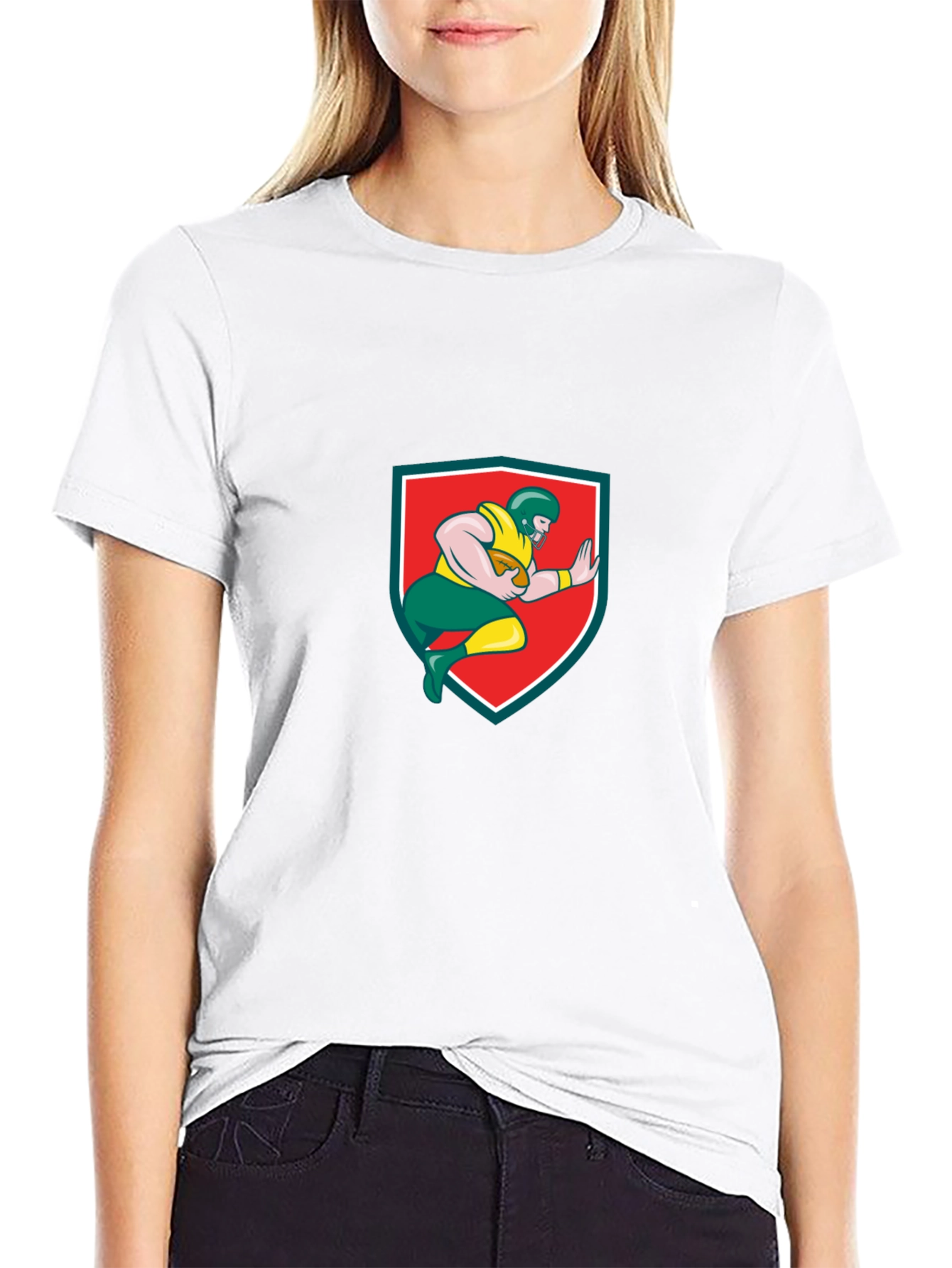 American Football Player Graphic Tee