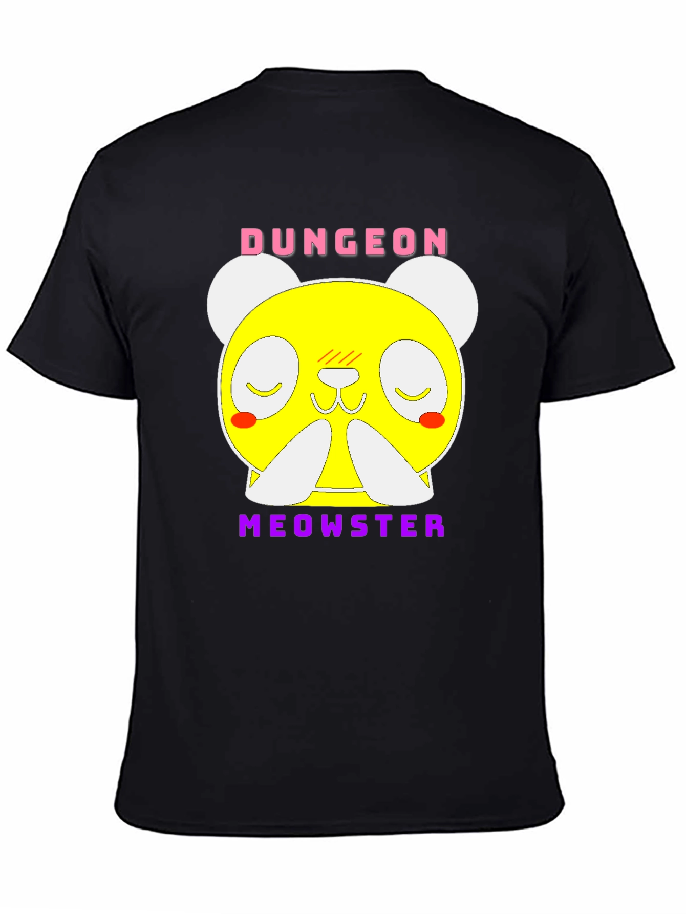 Dungeon Meowster Graphic T-Shirt Black