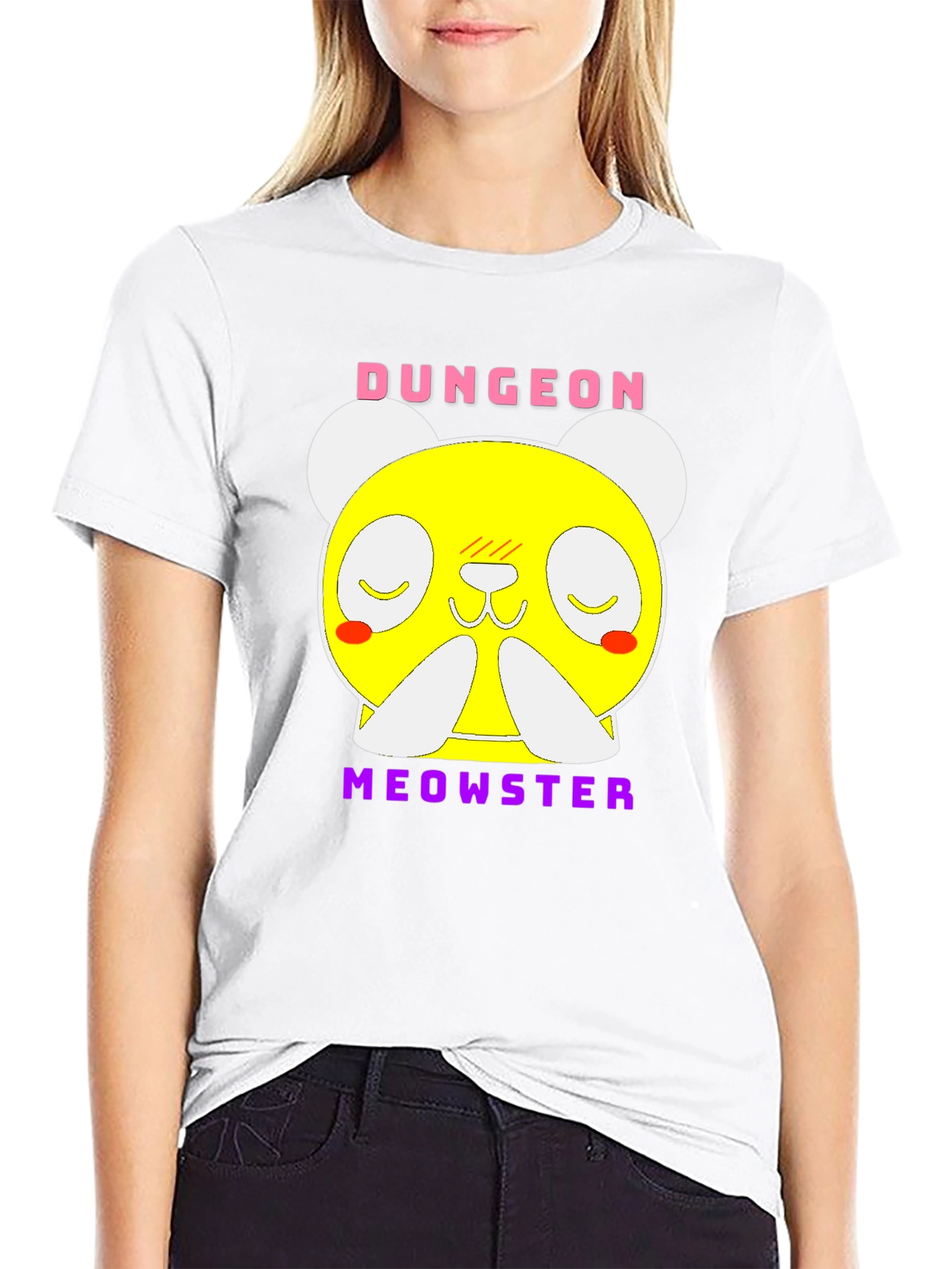 Dungeon Meowster Graphic T-Shirt Black