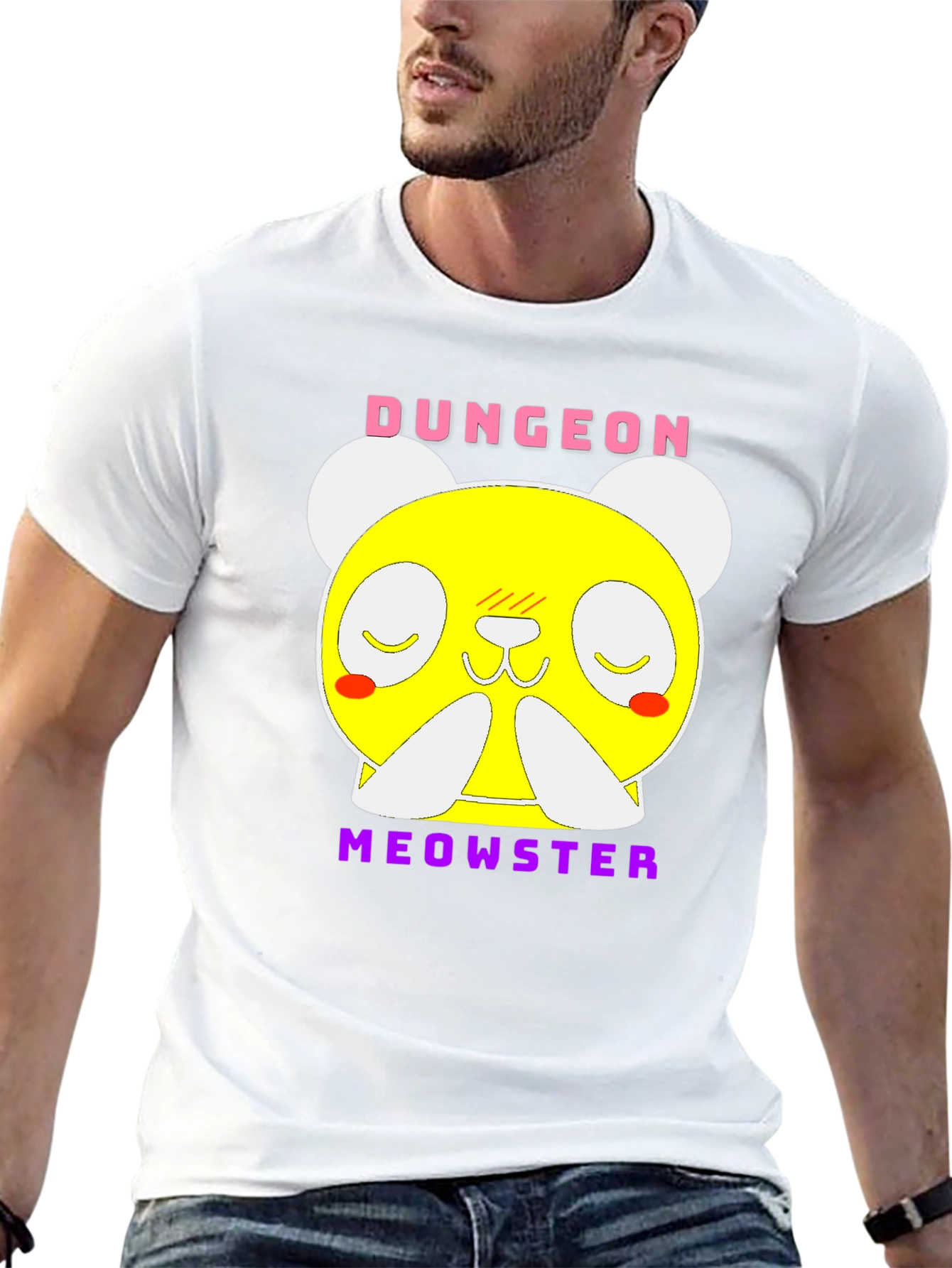 Dungeon Meowster Graphic T-Shirt Black