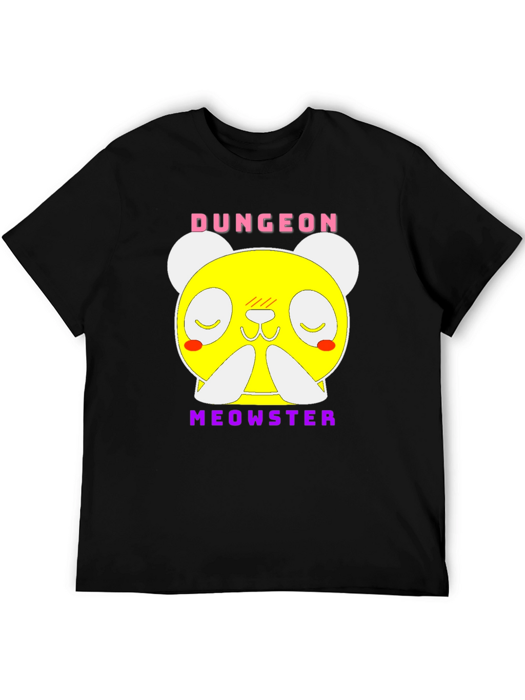 Dungeon Meowster Graphic T-Shirt Black