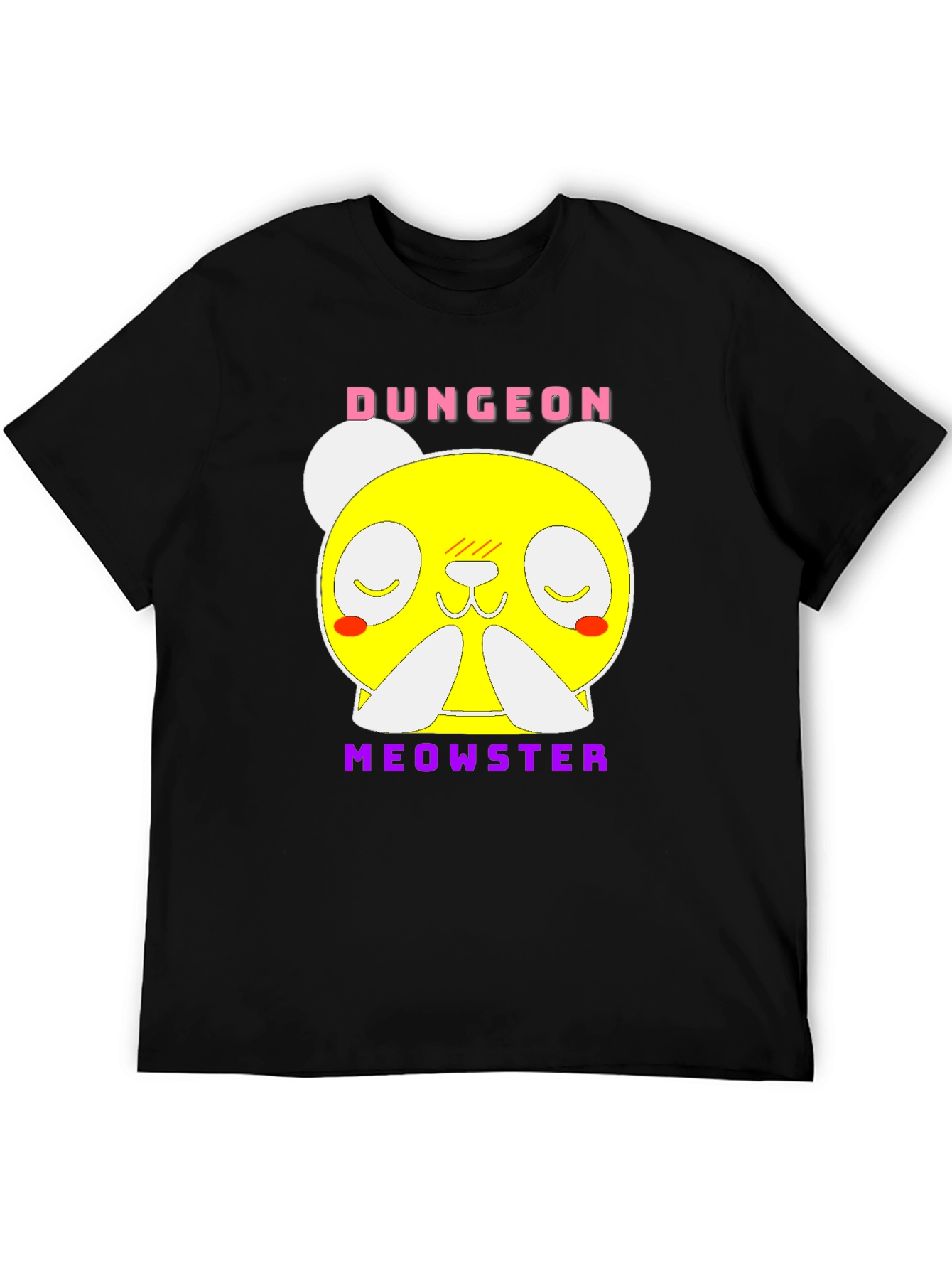 Dungeon Meowster Graphic T-Shirt Black