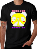 Dungeon Meowster Graphic T-Shirt Black
