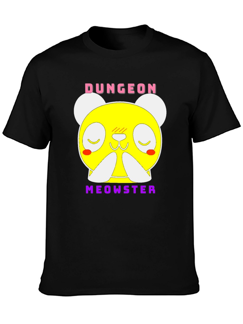 Dungeon Meowster Graphic T-Shirt Black