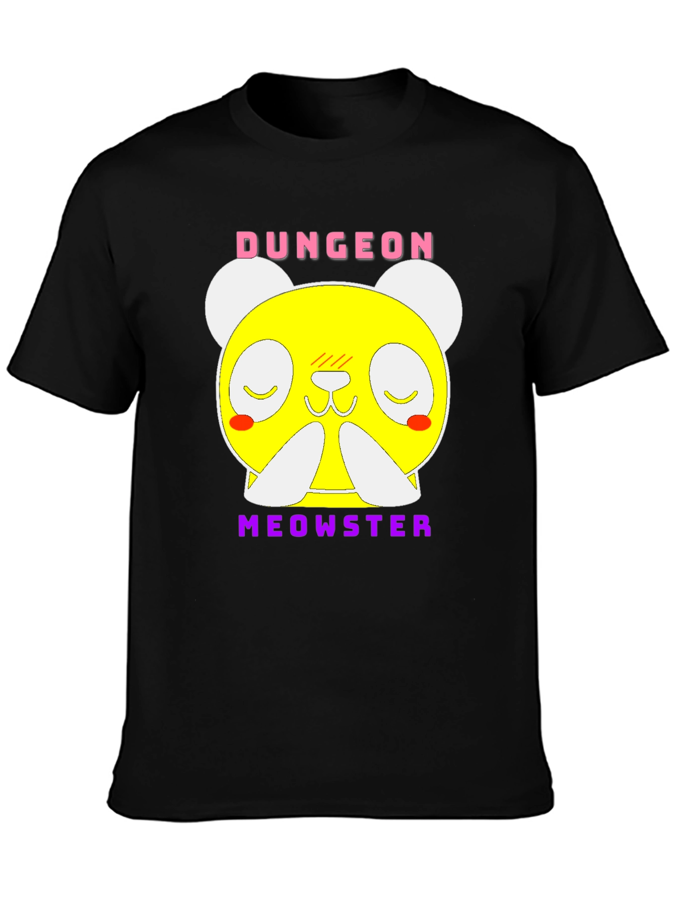 Dungeon Meowster Graphic T-Shirt Black