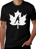 Canadian Pride Speed Skater Black T-Shirt