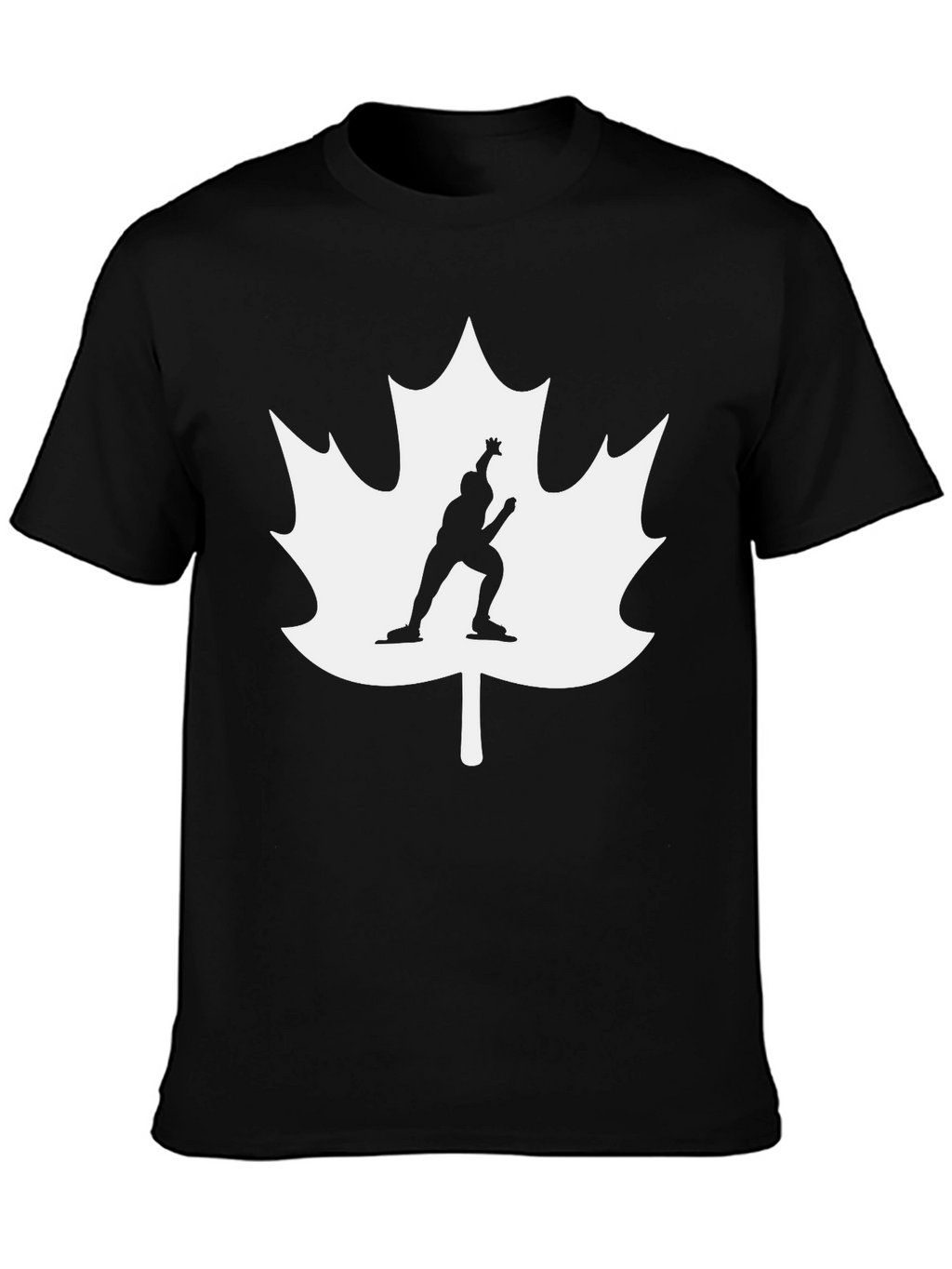Canadian Pride Speed Skater Black T-Shirt