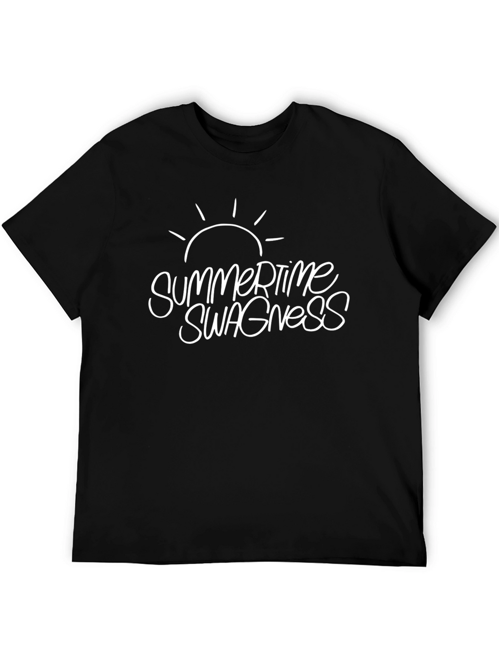 Summertime Swagness Black Graphic Tee