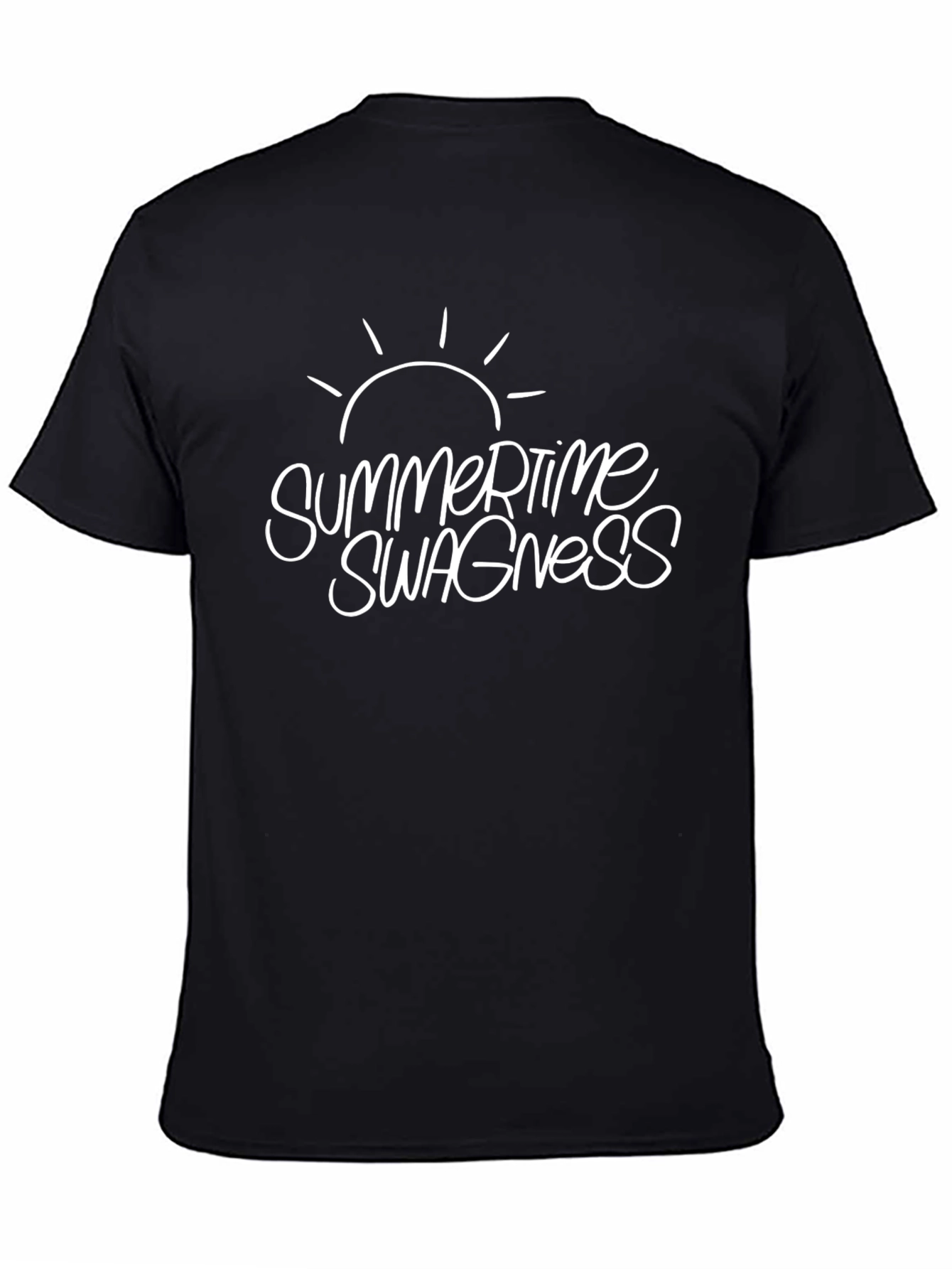 Summertime Swagness Black Graphic Tee