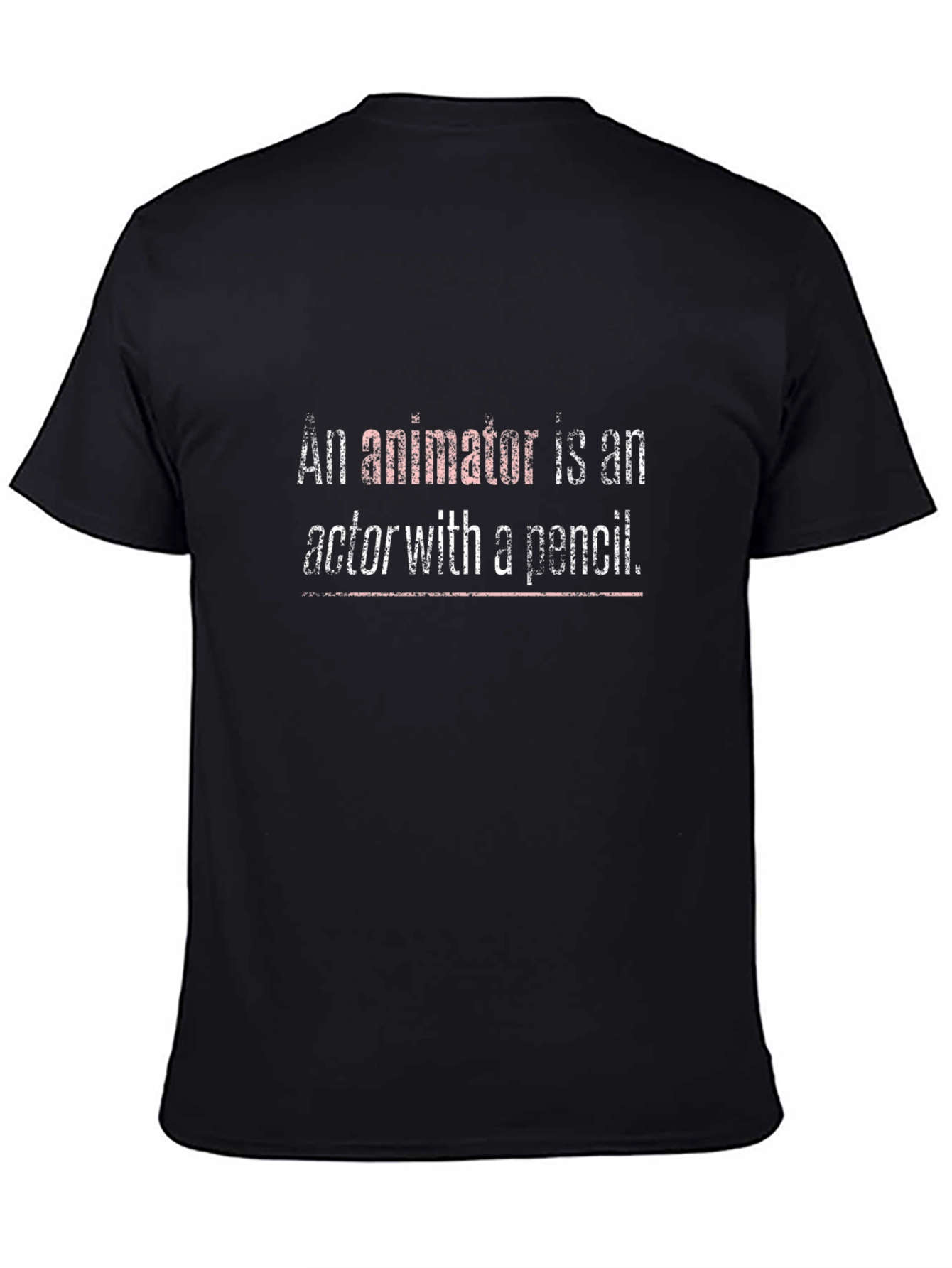 Animator T-Shirt: Actor With A Pencil Graphic Tee