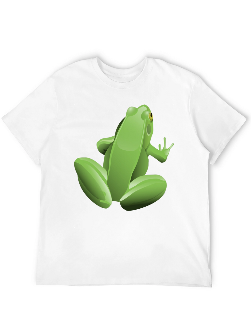 Frog Graphic Tee - Black Cotton T-Shirt