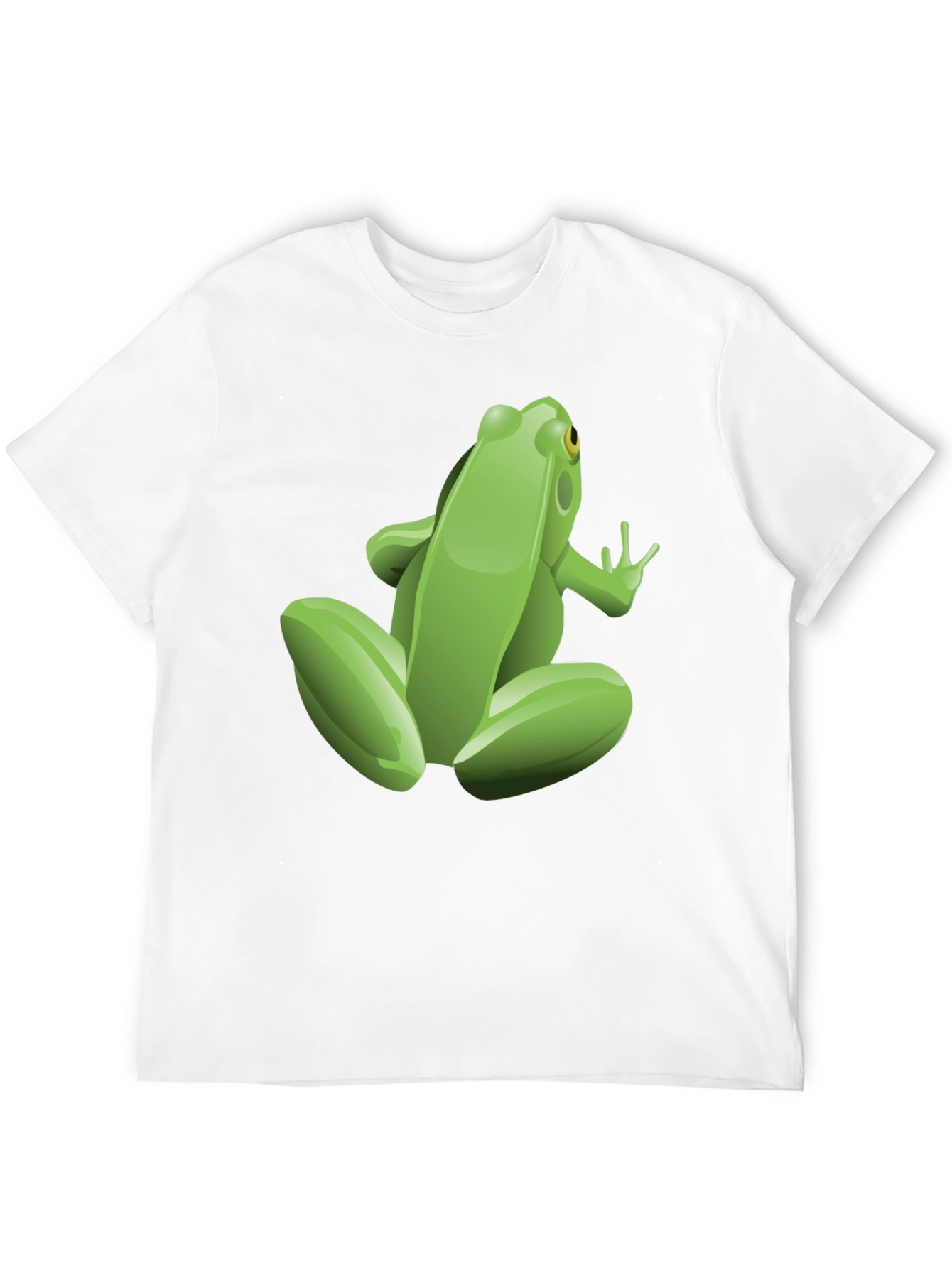 Frog Graphic Tee - Black Cotton T-Shirt