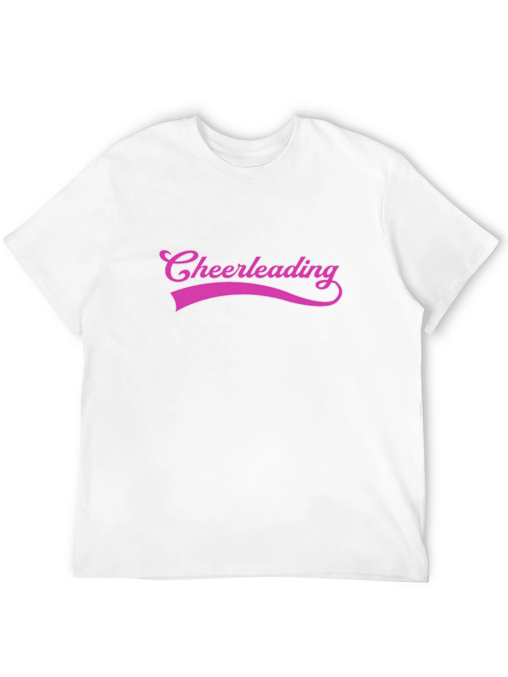 Cheerleading Graphic Tee - Black Cotton T-Shirt