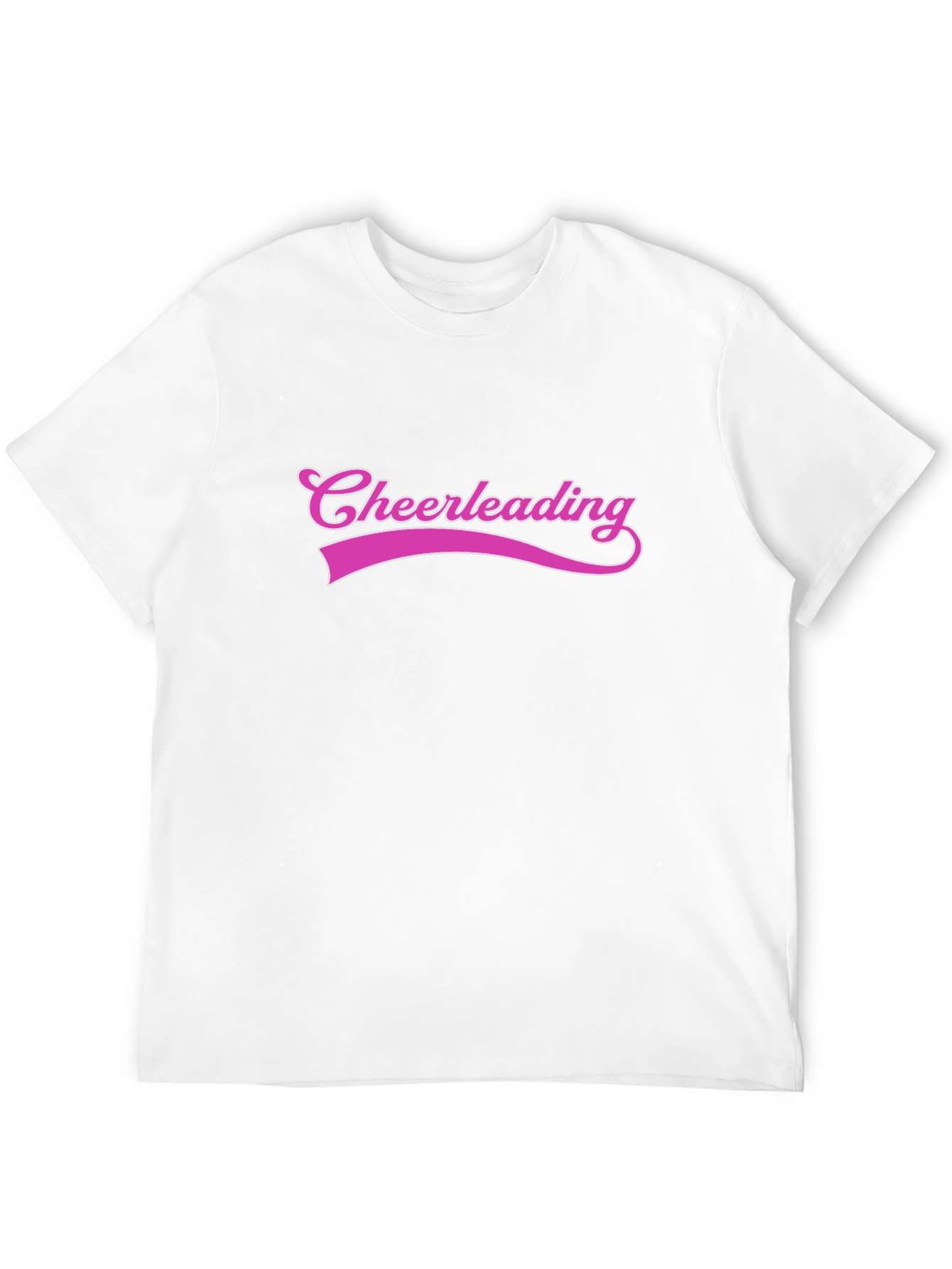 Cheerleading Graphic Tee - Black Cotton T-Shirt