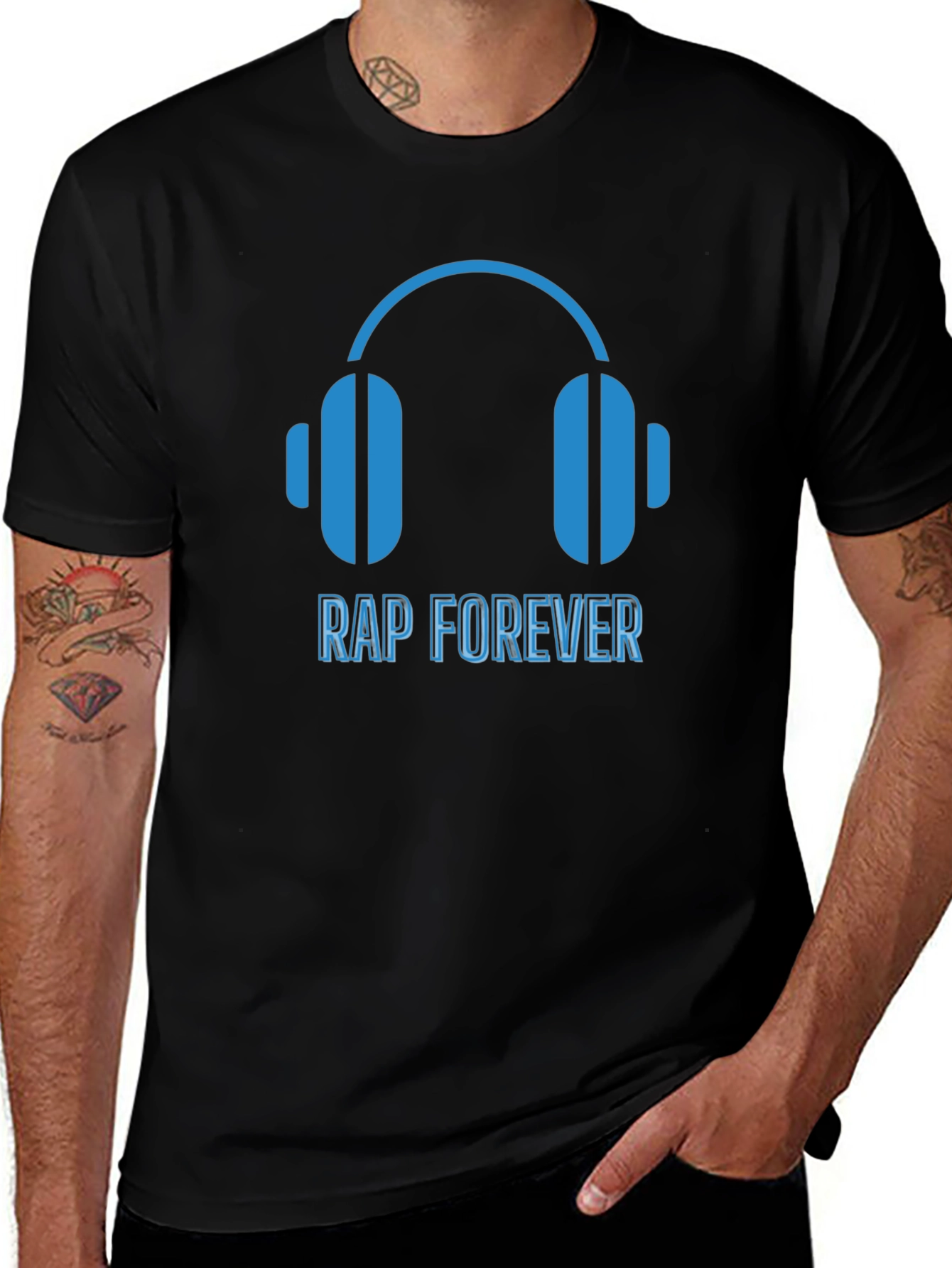 Rap Forever Graphic Tee - Music Lover T-Shirt