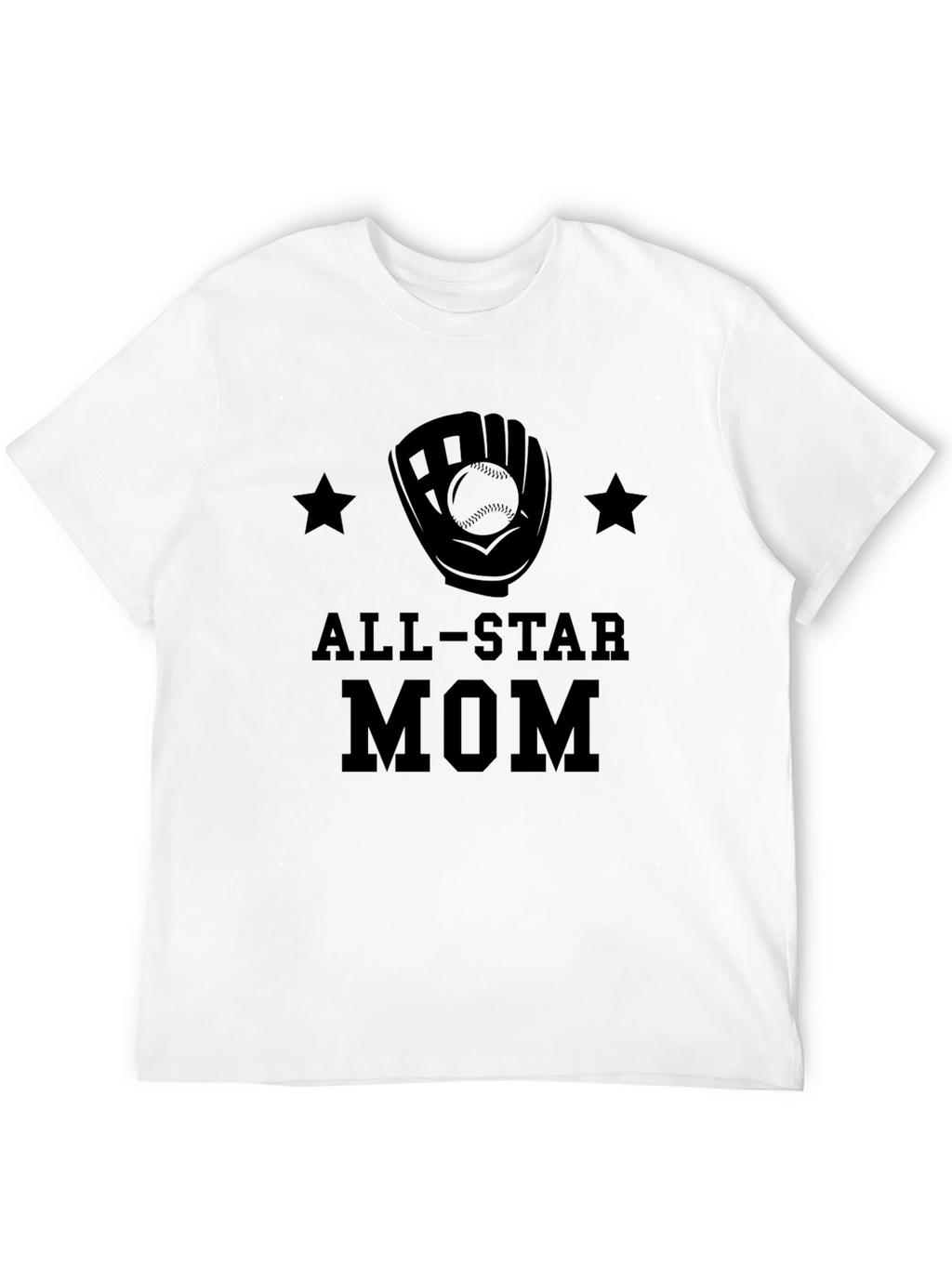 All-Star Mom T-Shirt - Baseball Glove Design