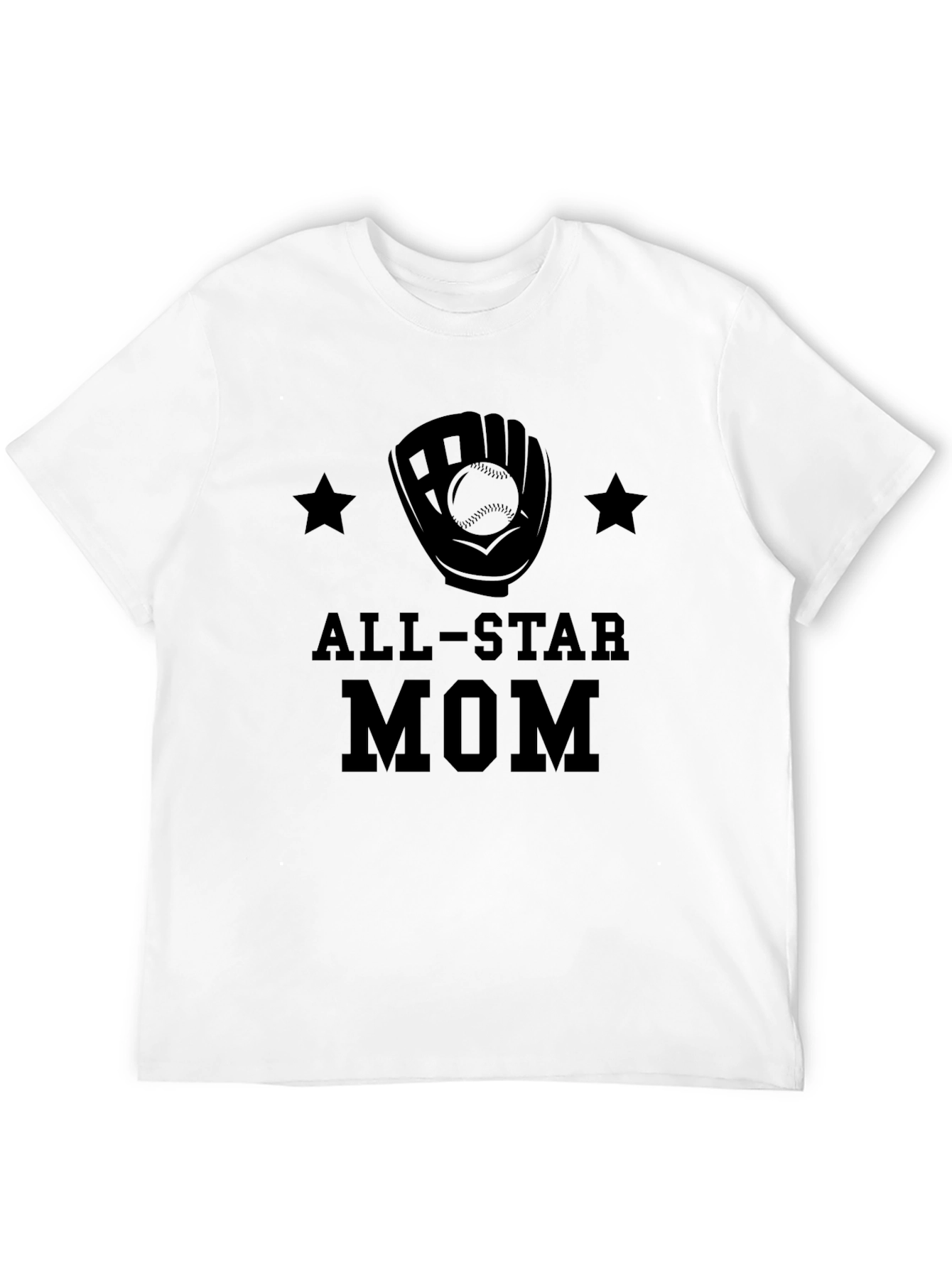 All-Star Mom T-Shirt - Baseball Glove Design