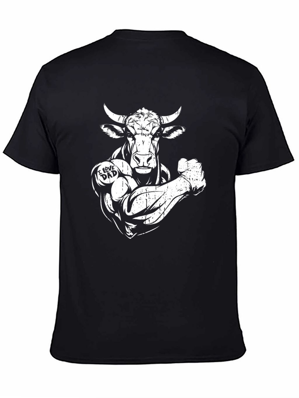 Buff Bull I Love Dad Graphic T-Shirt