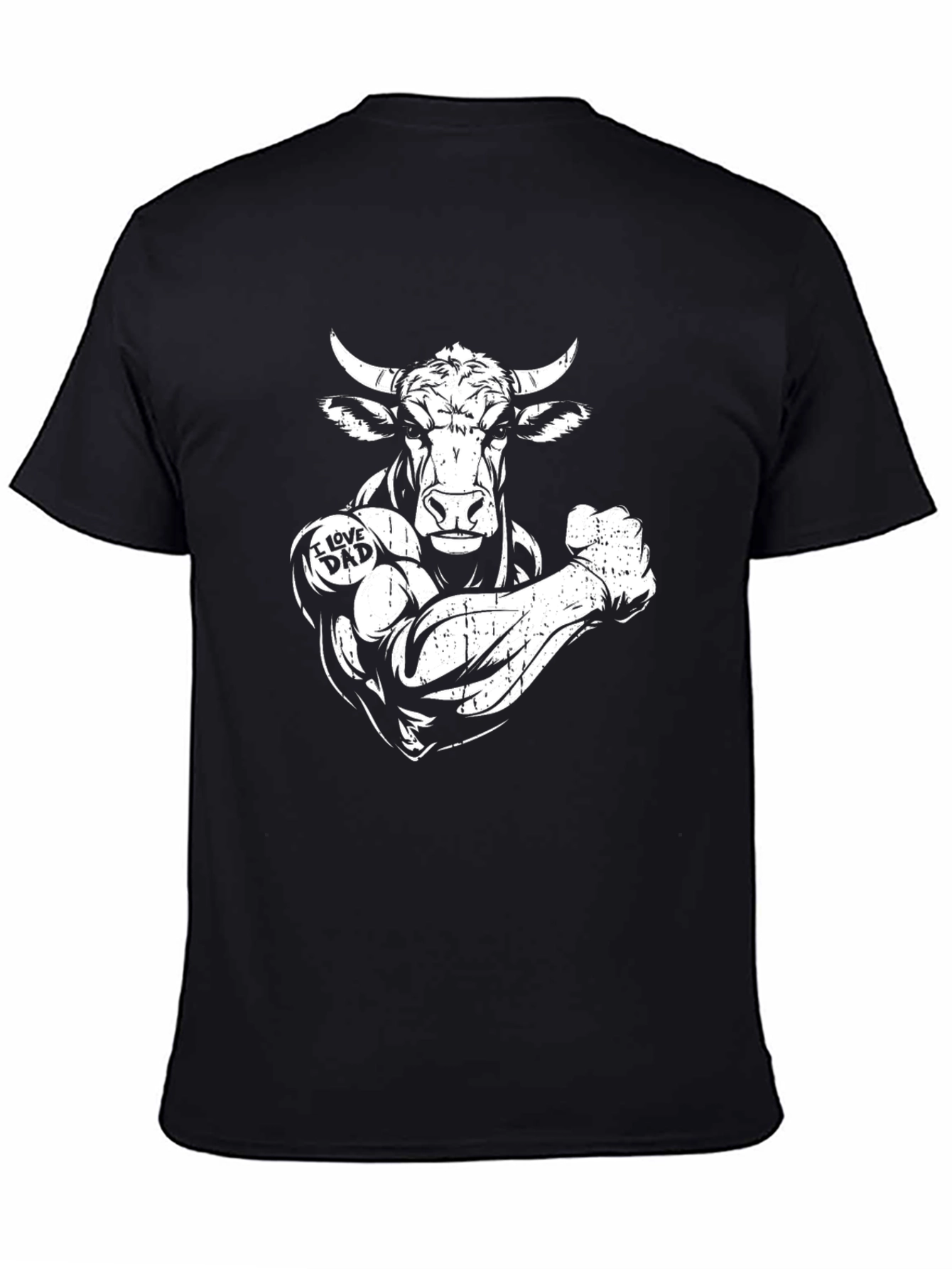 Buff Bull I Love Dad Graphic T-Shirt