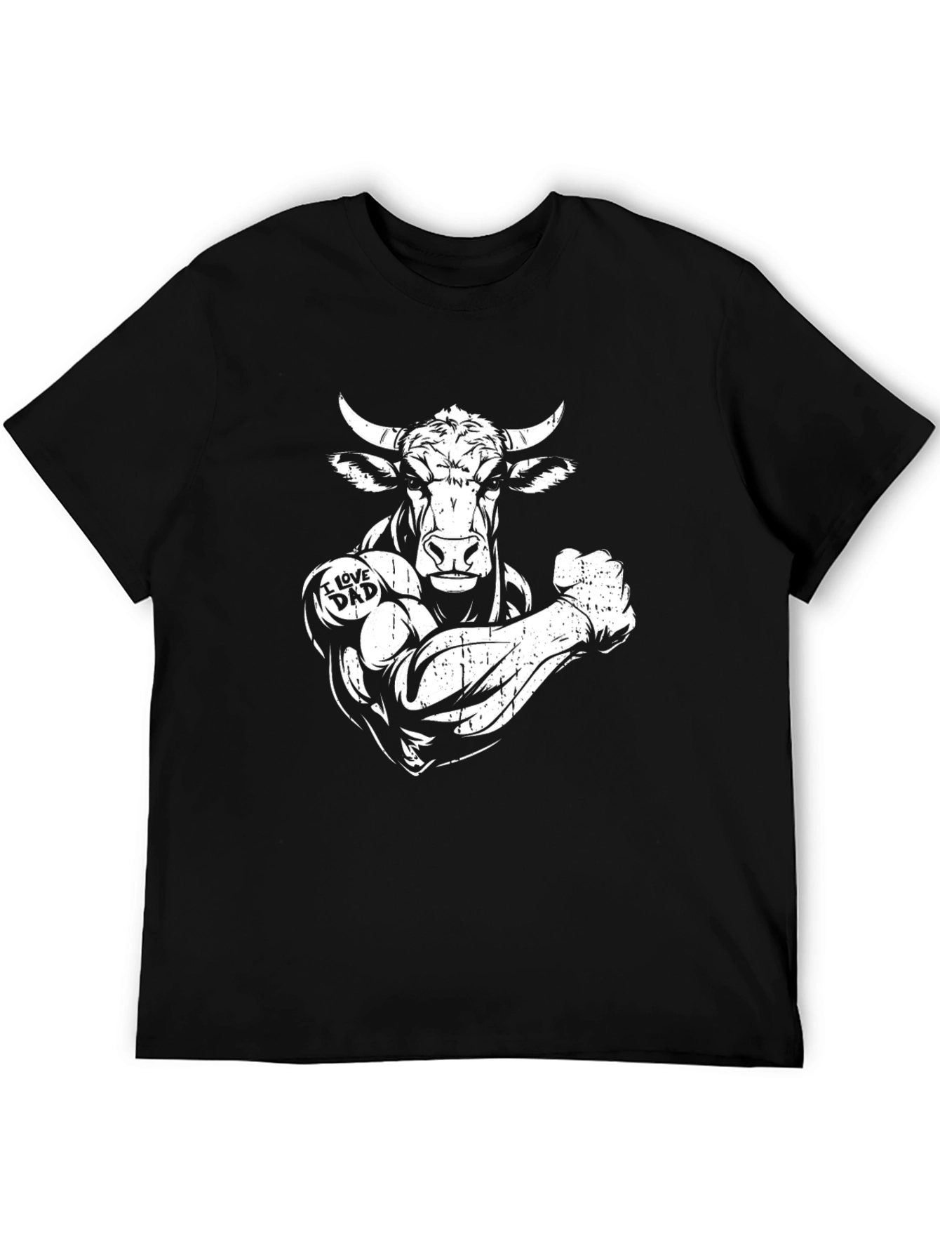 Buff Bull I Love Dad Graphic T-Shirt