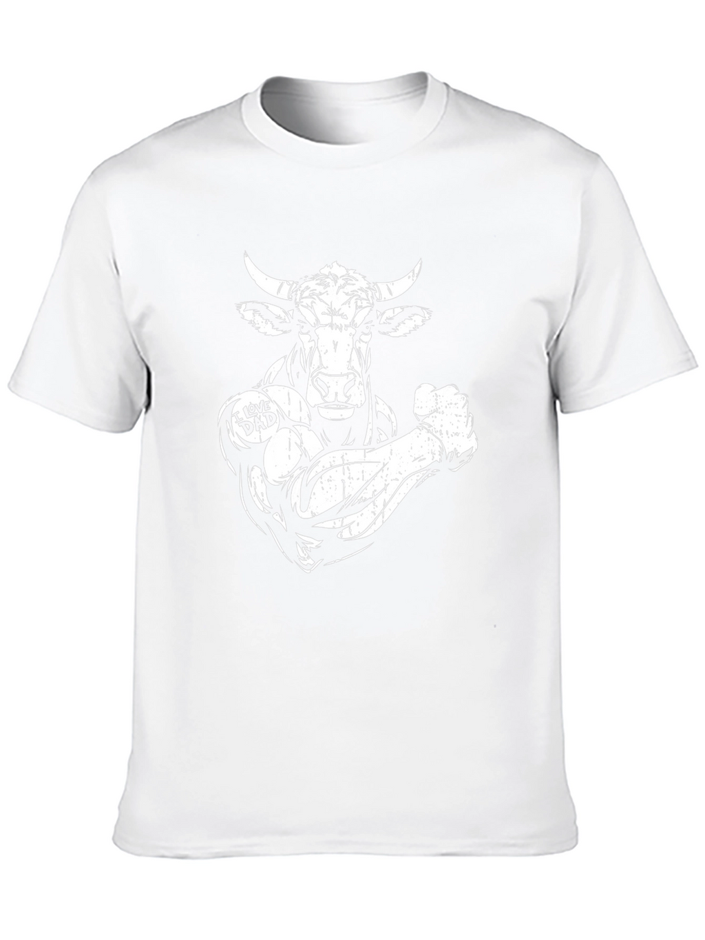 Buff Bull I Love Dad Graphic T-Shirt