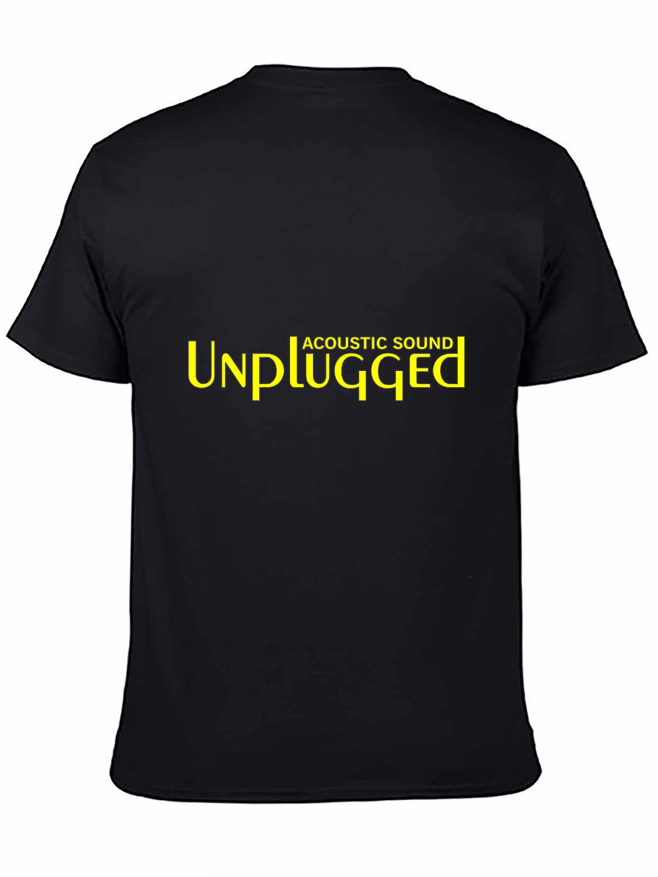 Unplugged Acoustic Sound Black T-Shirt