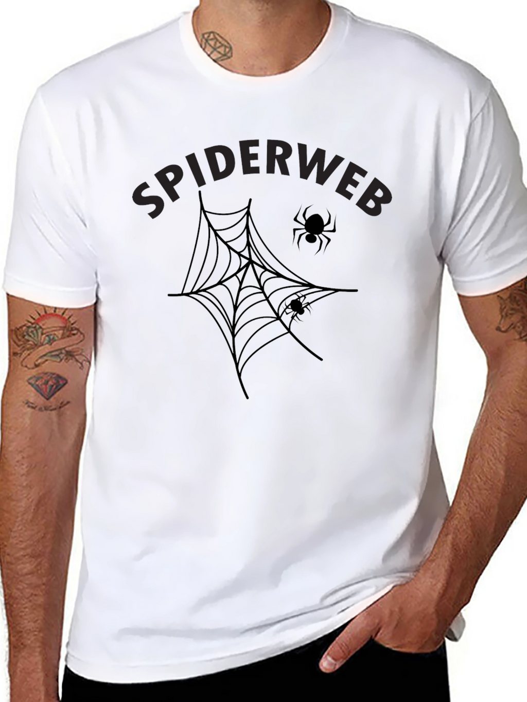 Spiderweb Graphic Tee - Halloween Fashion