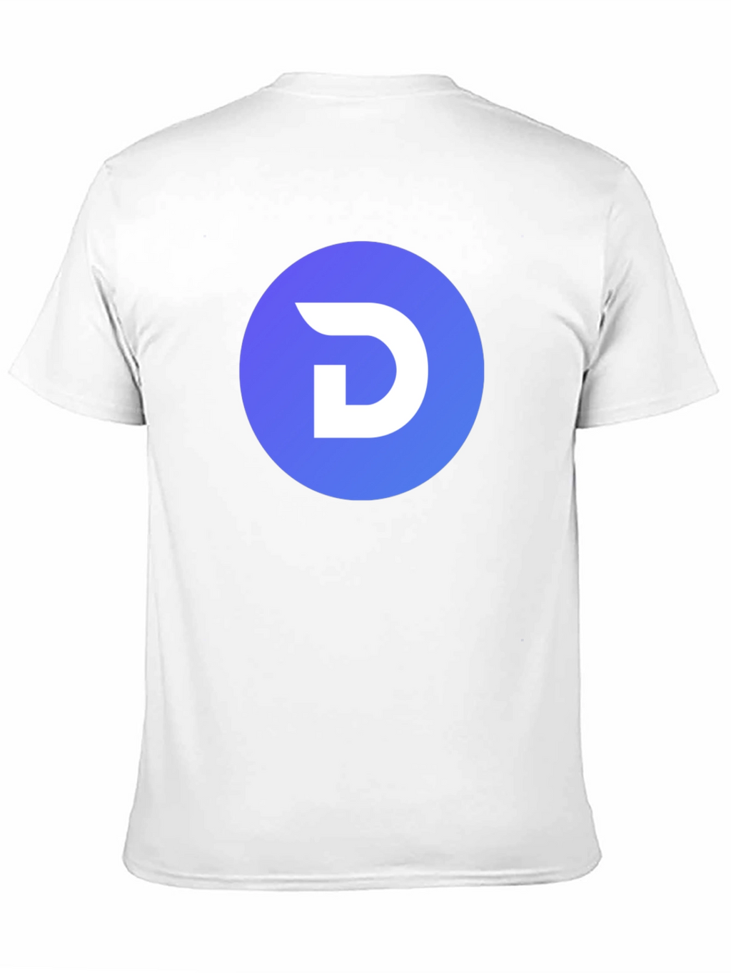 Modern Black T-Shirt with Blue Circle D Logo