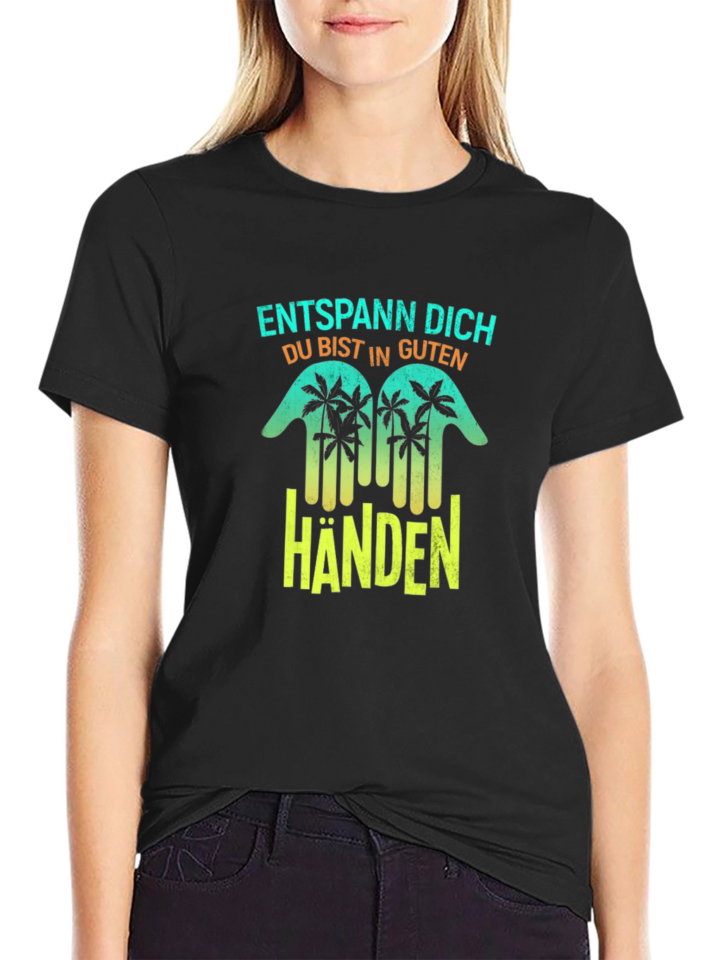 Entspann Dich Black T-Shirt - Relax in Good Hands