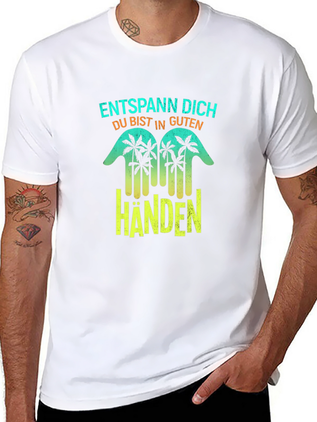 Entspann Dich Black T-Shirt - Relax in Good Hands