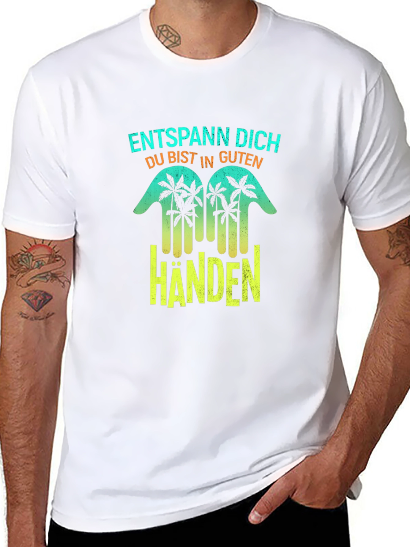Entspann Dich Black T-Shirt - Relax in Good Hands