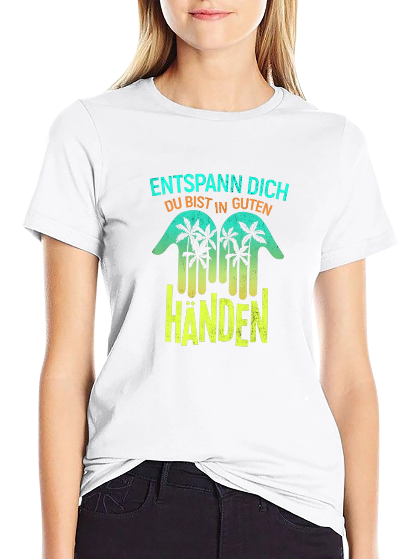 Entspann Dich Black T-Shirt - Relax in Good Hands