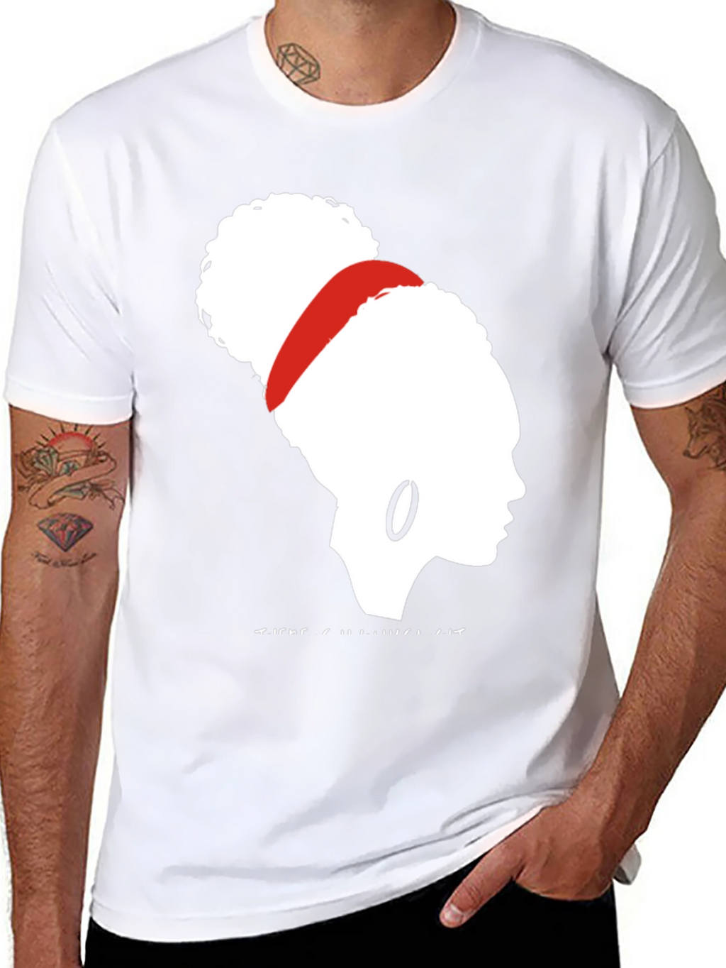 Silhouette Afro Black T-Shirt