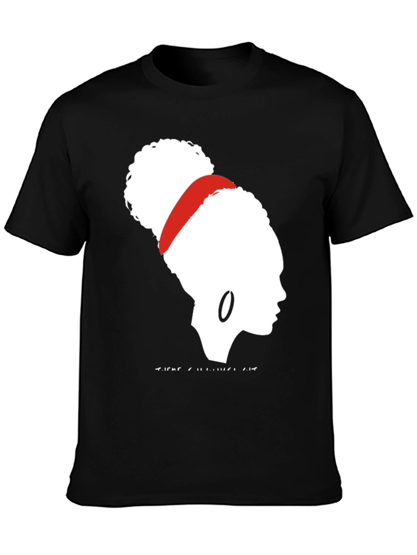Silhouette Afro Black T-Shirt