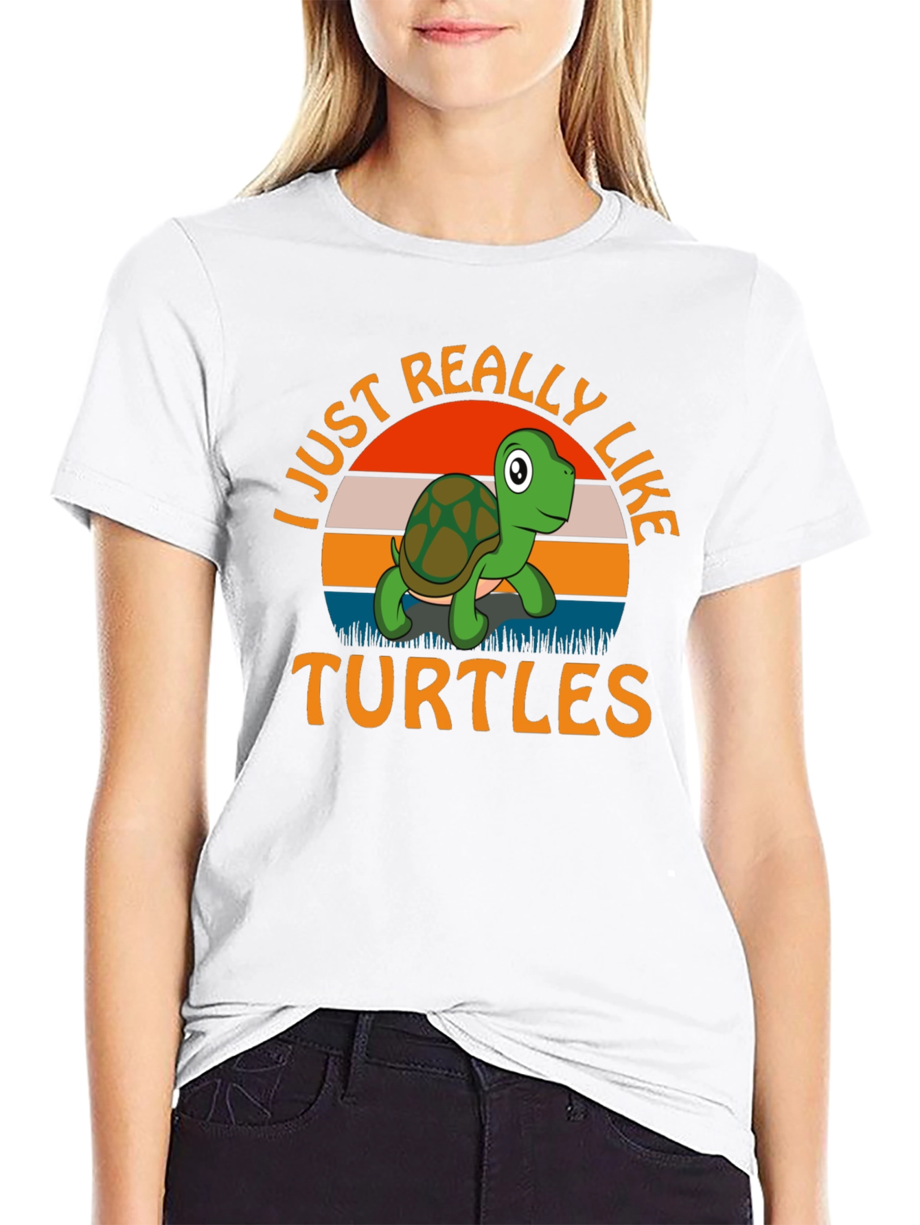 I Just Really Like Turtles Graphic Tee