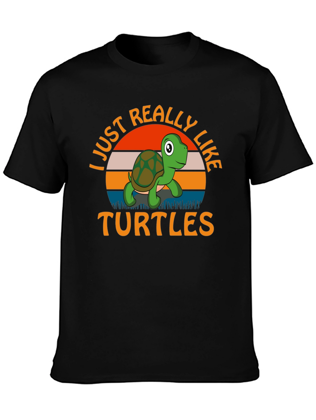 I Just Really Like Turtles Graphic Tee