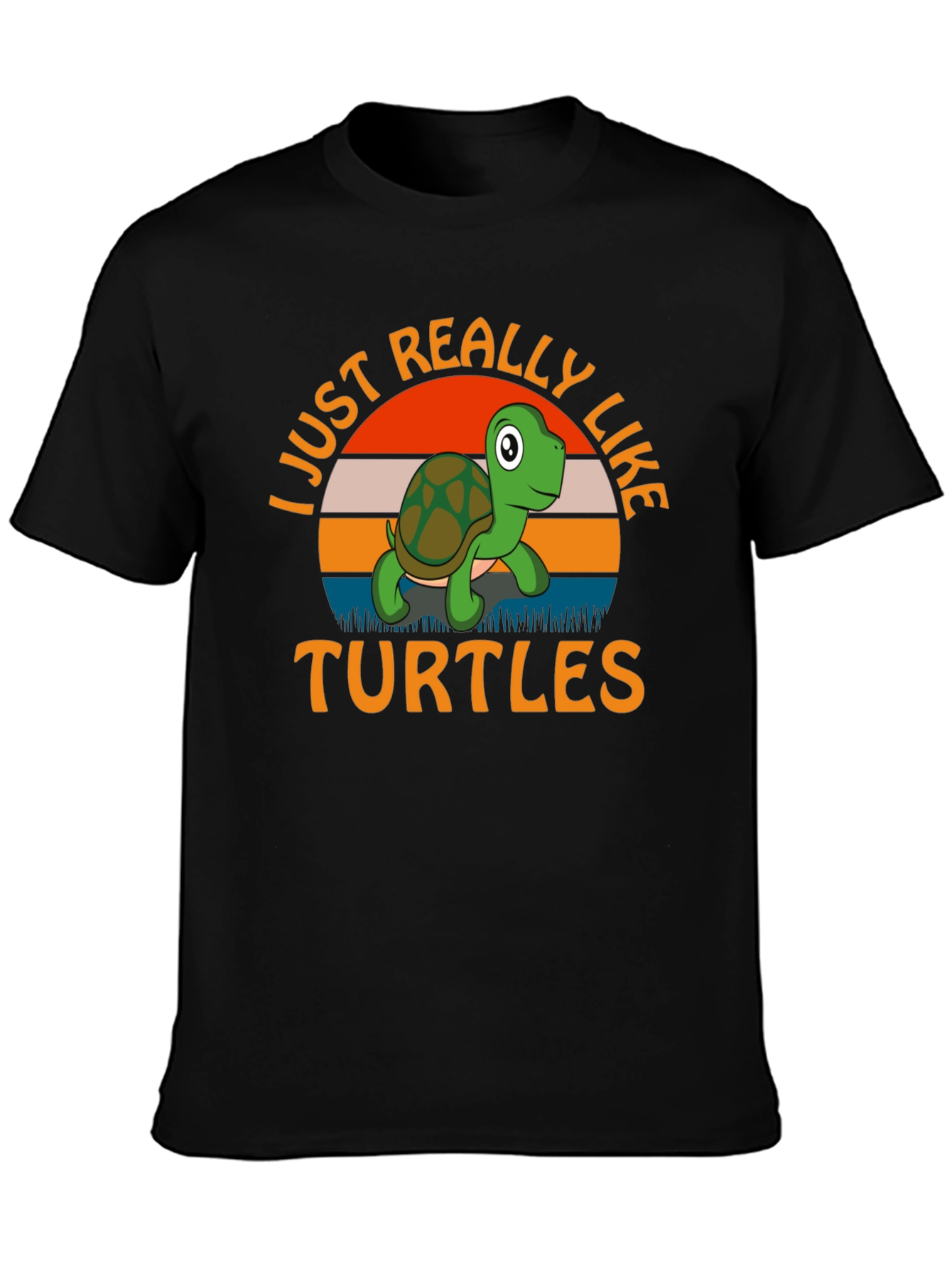 I Just Really Like Turtles Graphic Tee