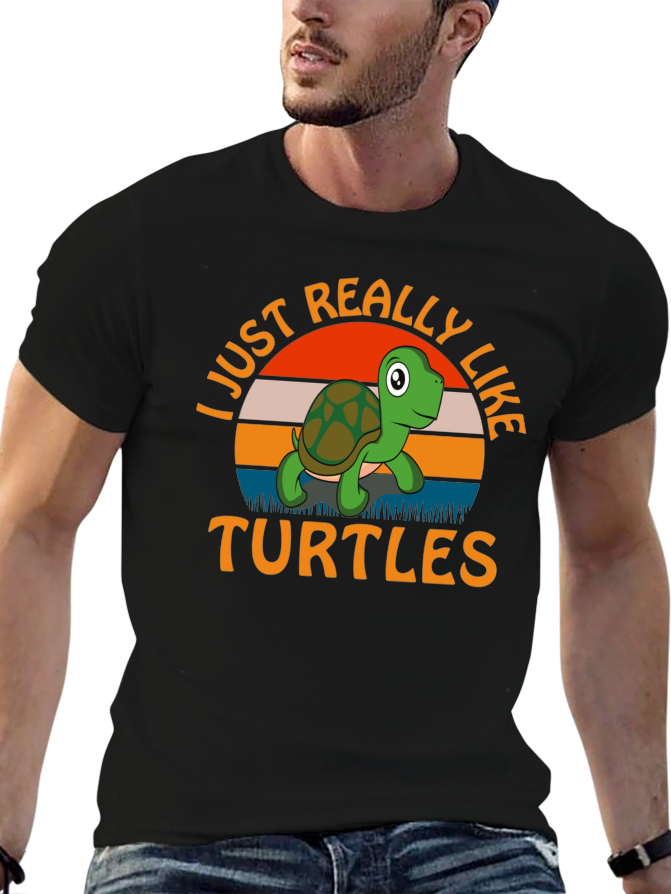 I Just Really Like Turtles Graphic Tee