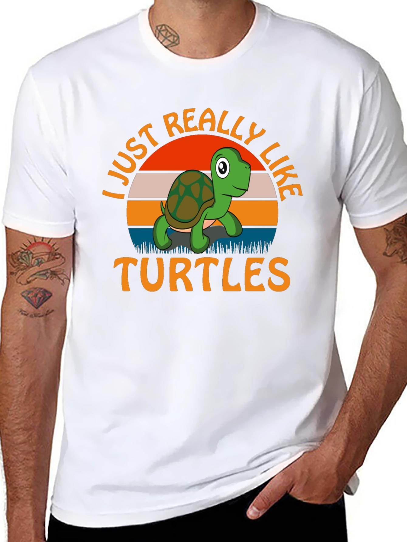 I Just Really Like Turtles Graphic Tee
