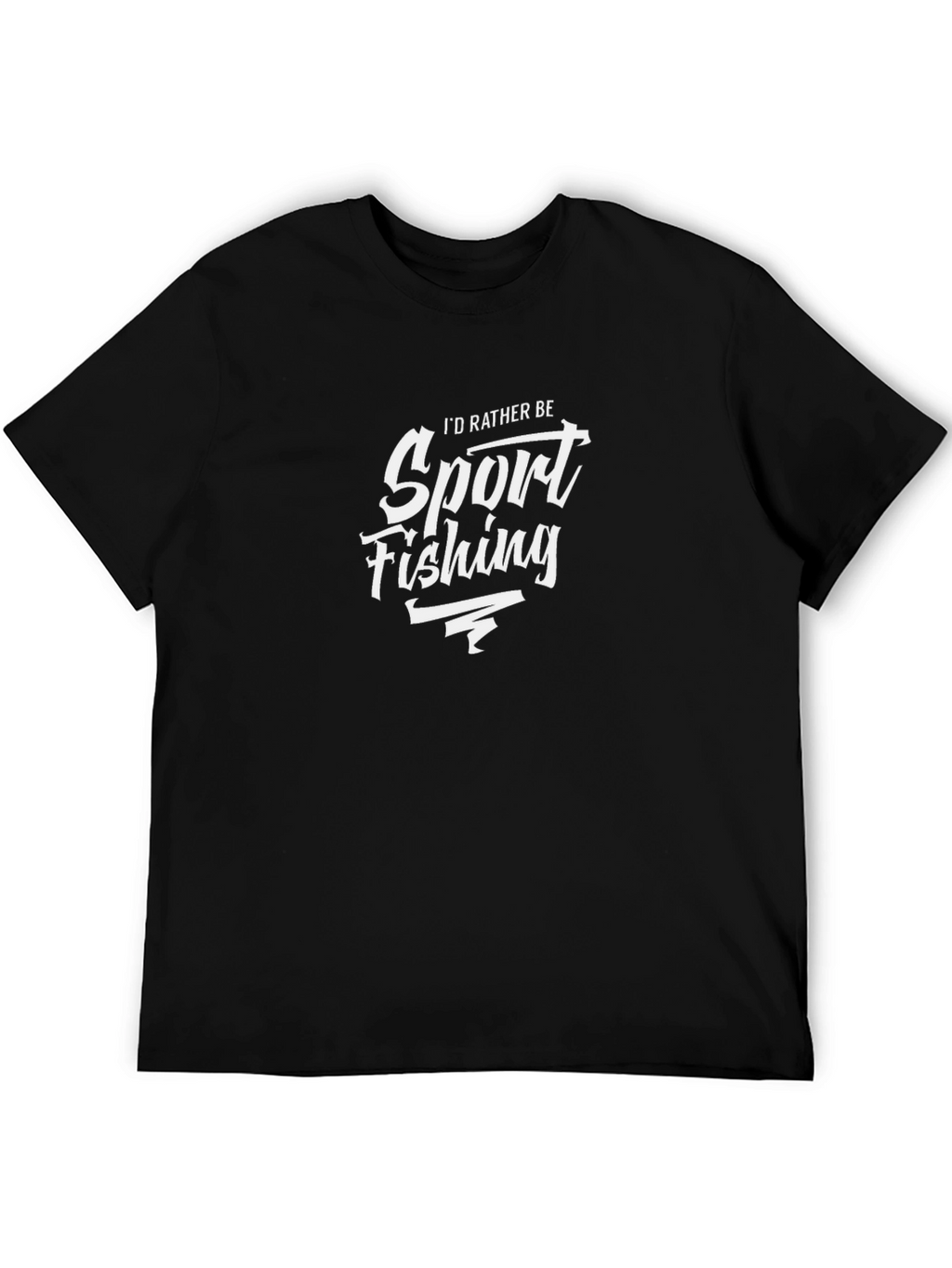 Sport Fishing T-Shirt - Mens Black Tee