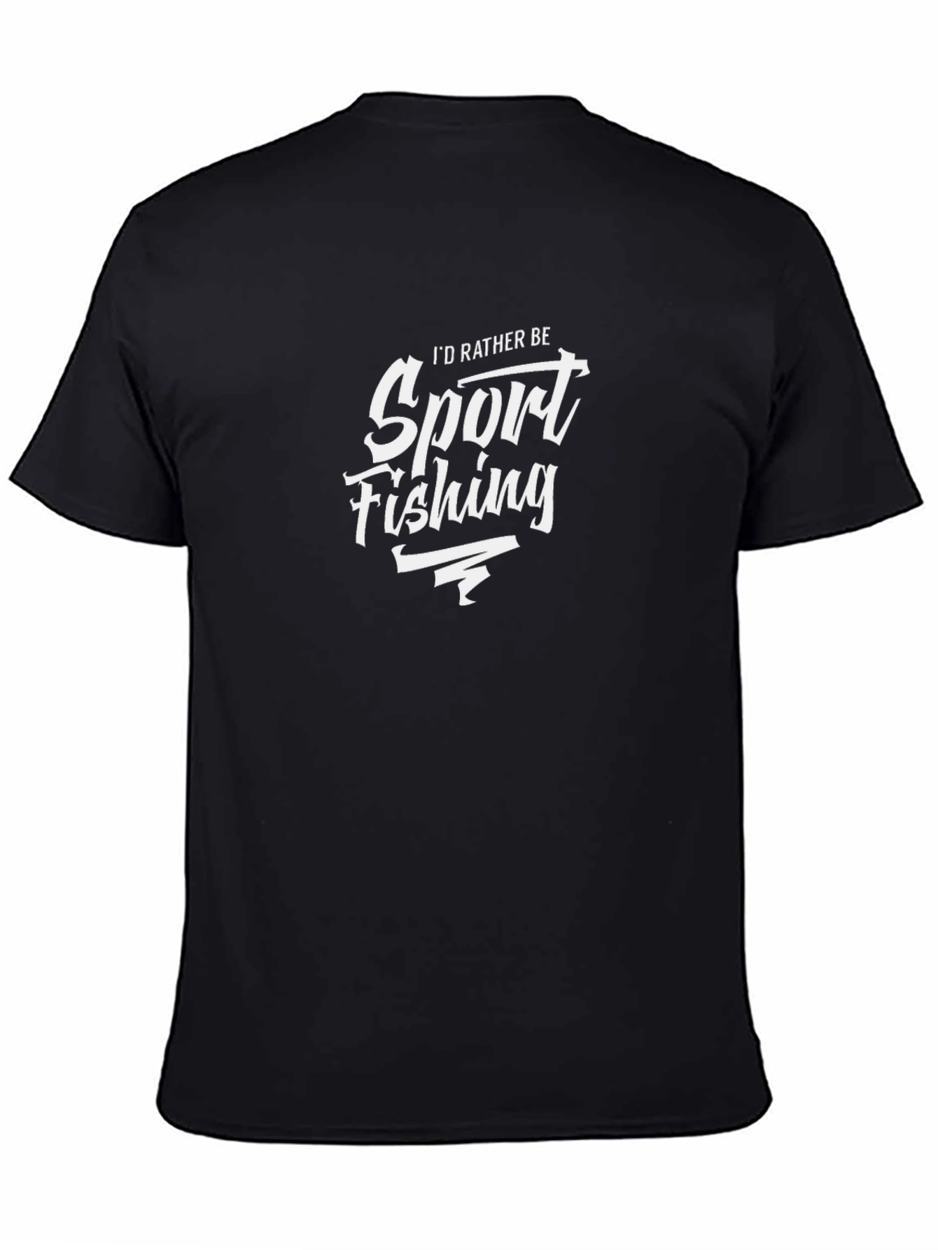 Sport Fishing T-Shirt - Mens Black Tee