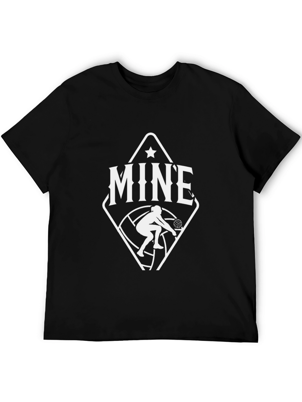 Volleyball MINE Graphic Tee - Sporty Activewear