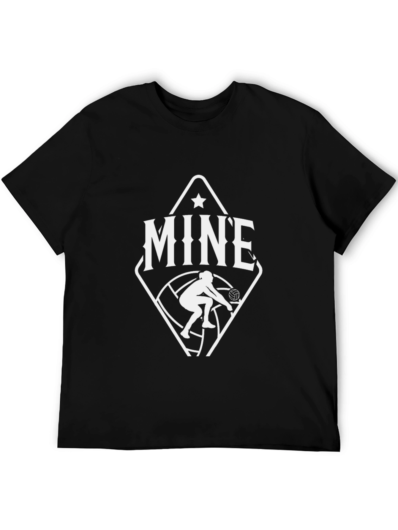 Volleyball MINE Graphic Tee - Sporty Activewear