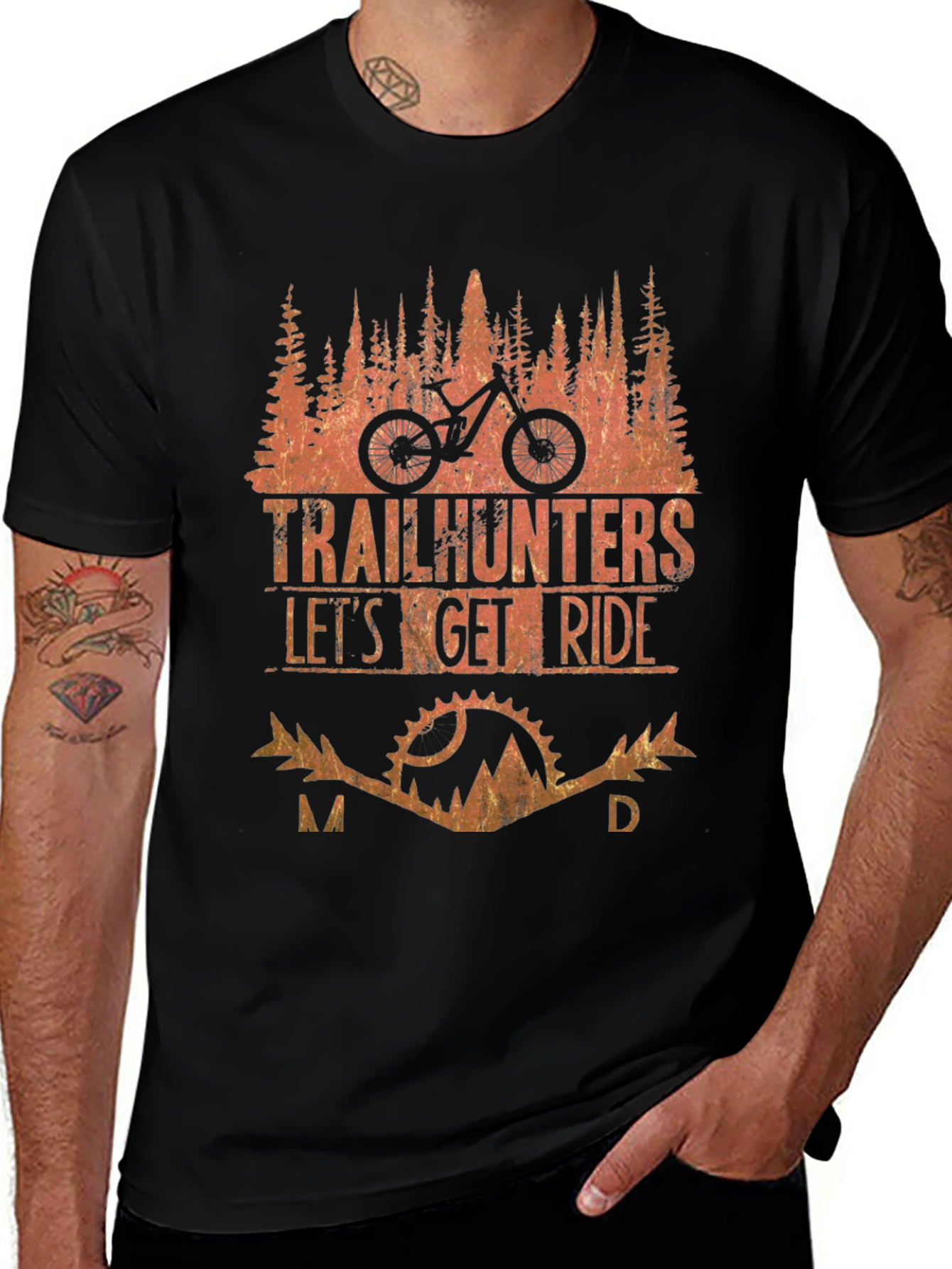 Trailhunters Lets Get Ride Black T-Shirt