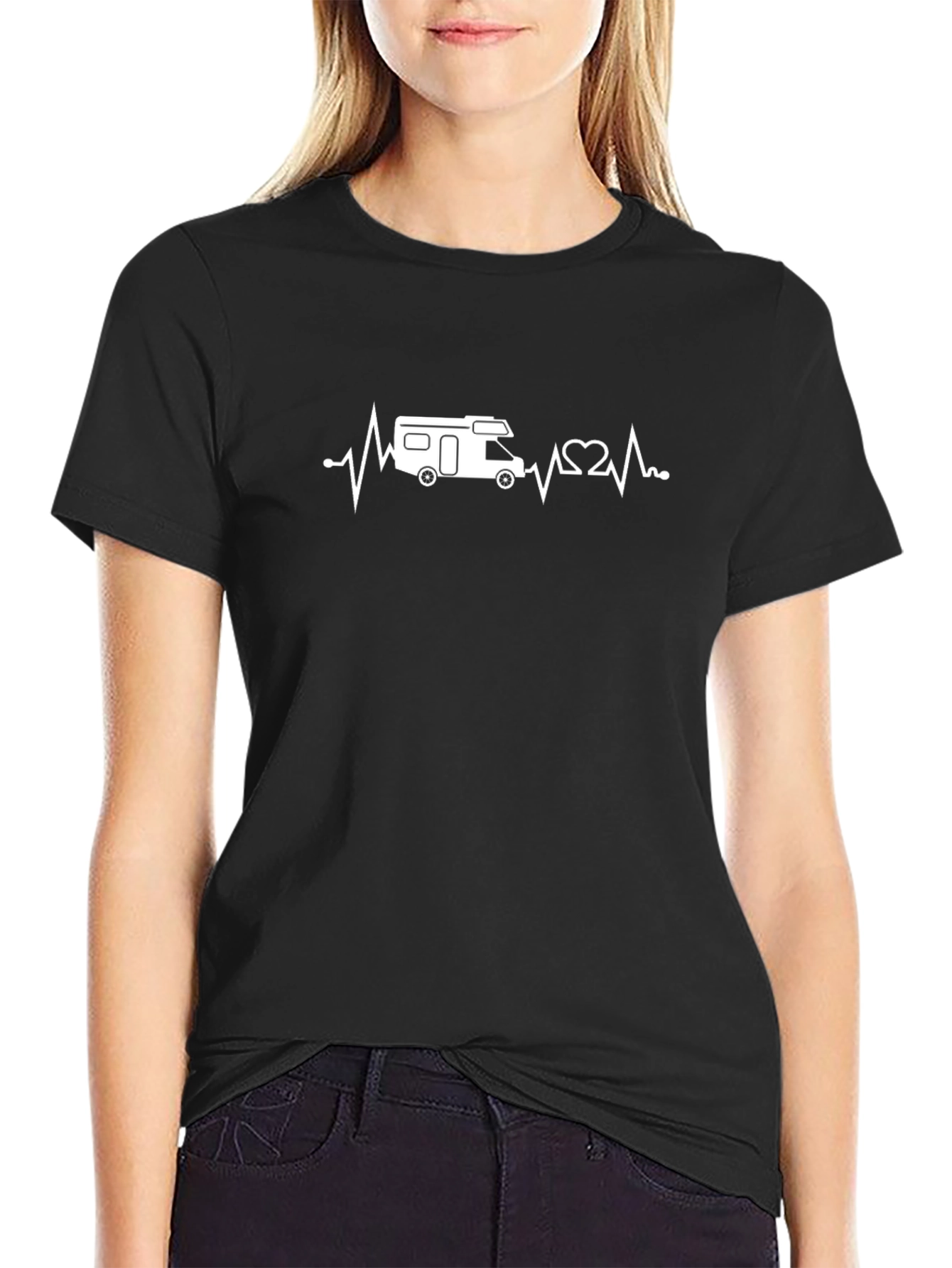 RV Heartbeat T-Shirt - Camping Lover Tee