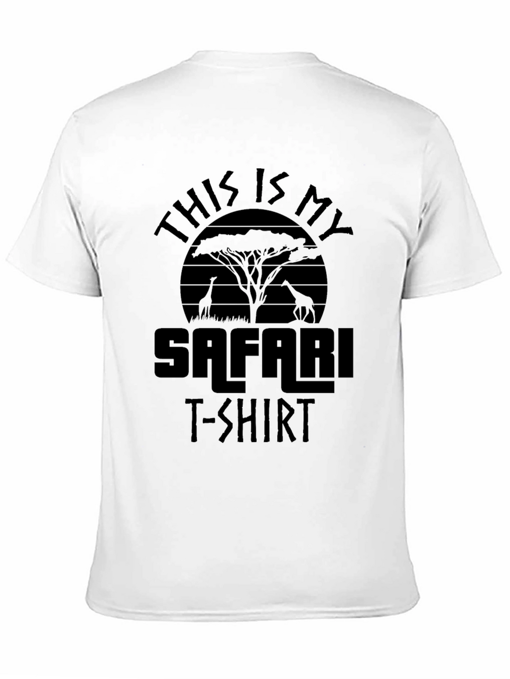 Safari T-Shirt: Black Animal Print Tee