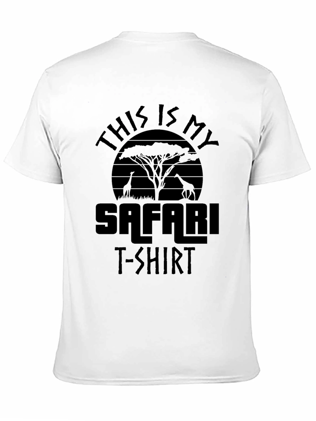 Safari T-Shirt: Black Animal Print Tee