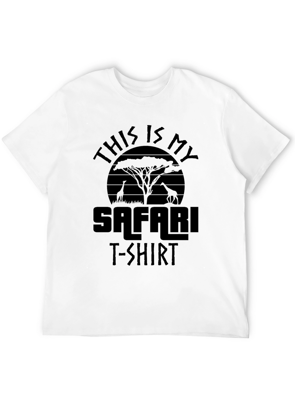 Safari T-Shirt: Black Animal Print Tee
