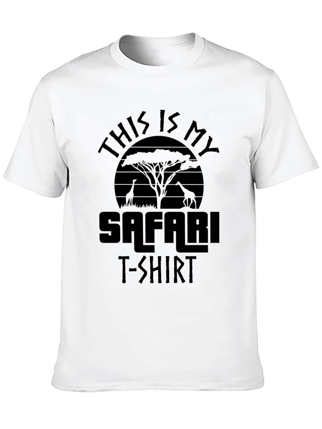 Safari T-Shirt: Black Animal Print Tee